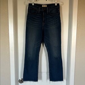 Madewell dark blue cali Demi-boot Jeans